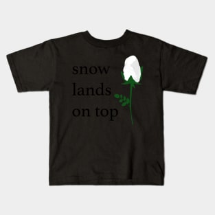 Snow Lands On Top Kids T-Shirt